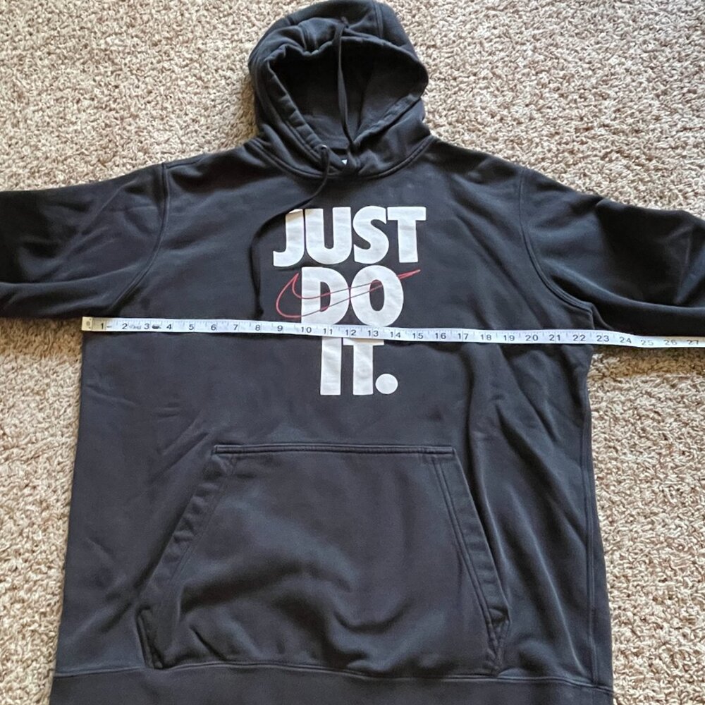 Nike Black Pullover Hoodie Sweatshirt Men's Large - Picture 5 of 9